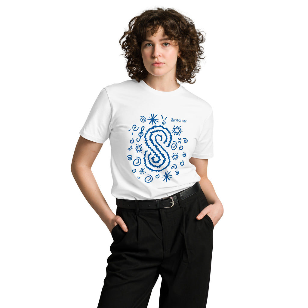 Symbol with Blue Doodles T-Shirt